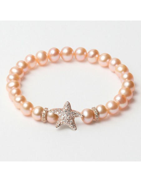 Bracelet Femme Lancaster JLA-BR-STAR-2-PE Orange Argent 925 16 mm Rosé