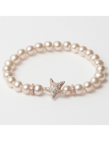 Bracelet Femme Lancaster JLA-BR-STAR-2-WH Blanc Argent 925 16 mm Rosé