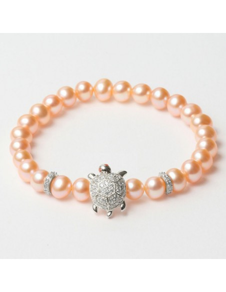 Armband Dames Lancaster JLA-BR-TURTLE-1-PE Ziverachtig Oranje Sterling