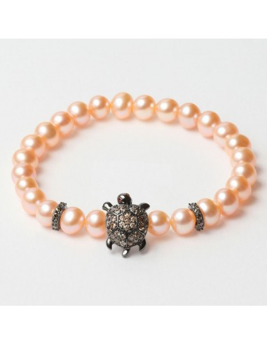 Armband Dames Lancaster JLA-BR-TURTLE-4-PE Bruin Oranje Sterling zilve