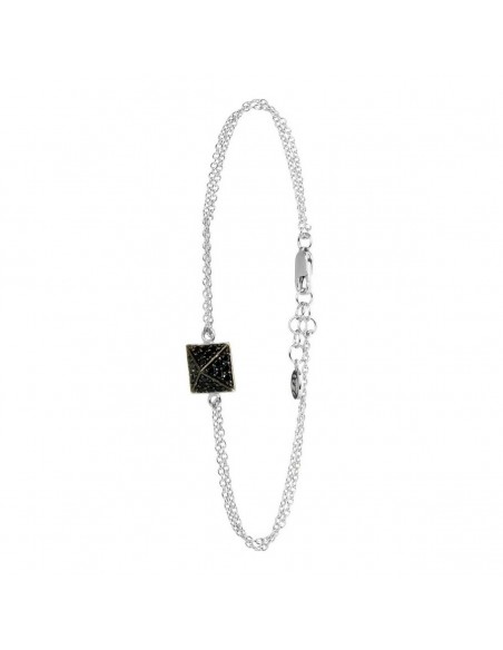 Pulsera Mujer Sif Jakobs B1851-BK-070 Gris Plata de ley (16 - 18 cm)