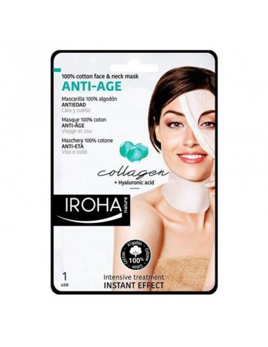 Masque revitalisant anti-âge Cotton Face & Neck Iroha