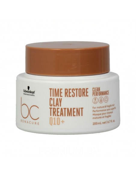 Maschera per Capelli Sottili Schwarzkopf Bonacure Time Restore Clay (2