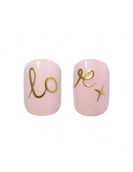 Faux ongles Elegant Touch Luxe Looks Love letters (24 pcs)