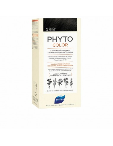 Coloración Permanente PHYTO PhytoColor 3-castaño oscuro Sin amoniaco