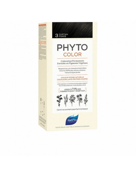 Coloración Permanente PHYTO PhytoColor 3-castaño oscuro Sin amoniaco