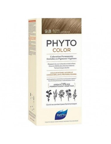 Coloración Permanente Phyto Paris Color 9.8-rubio beige muy claro