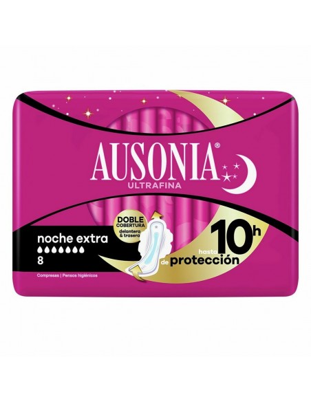 Assorbenti da Notte Ausonia Extra (8 uds)