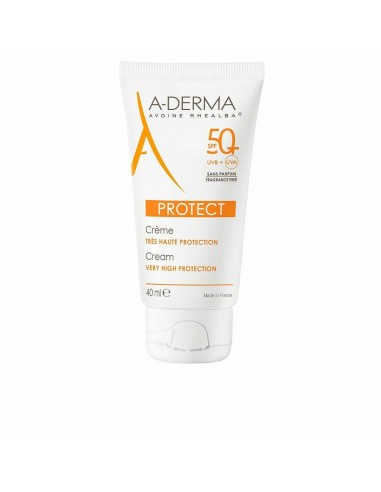 Crema Solar A-Derma Protect Sin perfume SPF 50+ (40 ml)