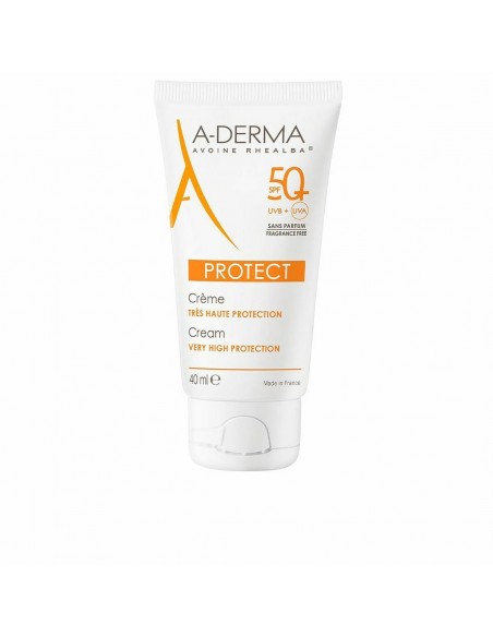 Crema Solar A-Derma Protect Sin perfume SPF 50+ (40 ml)