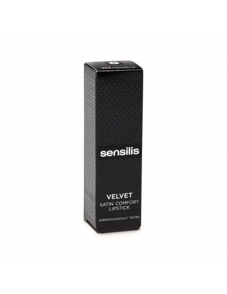 Rouge à lèvres hydratant Sensilis Velvet 203-Cannelle Satiné (3,5 ml)