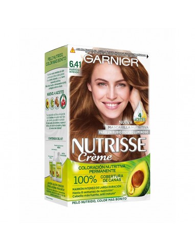 Dauerhafte Creme-Coloration Garnier Nutrisse Creme 6,41-Sweet Amber