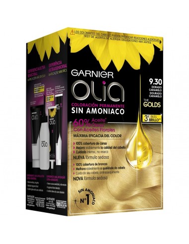 Dye No Ammonia Garnier Olia 9,30 - Dorado caramelo (54 ml)