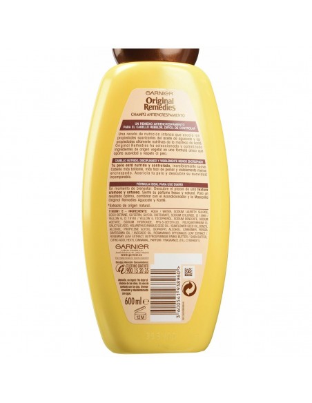 Shampoing Anti Frisottis Garnier Original  Remedies Karité Avocat (600 ml)