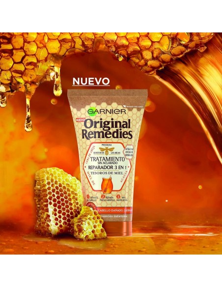 Crème Réparatrice sans Rinçage Garnier Original  Remedies Tesoros de Miel  3-en-1 (150 ml)