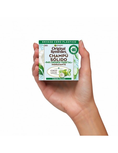 Champoing Solide Garnier Original  Remedies Coco Aloe Vera Hydratant (60 g)