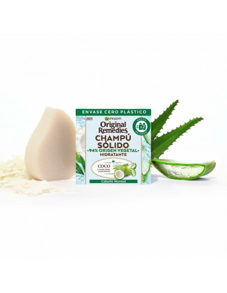 Champoing Solide Garnier Original  Remedies Coco Aloe Vera Hydratant (60 g)