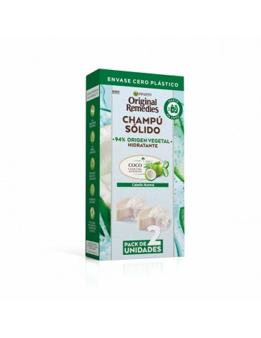 Champoing Solide Garnier Original  Remedies Coco Hydratant 2 Unités (60 g)