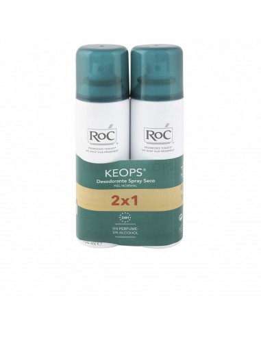 Deodorant Spray Roc Keops Spray Droog (2 x 150 ml)