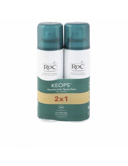 Deodorant Spray Roc Keops Spray Droog (2 x 150 ml)