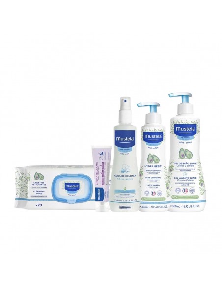 Cosmeticaset voor Kinderen Mustela My Baby Reistas (6 Onderdelen)