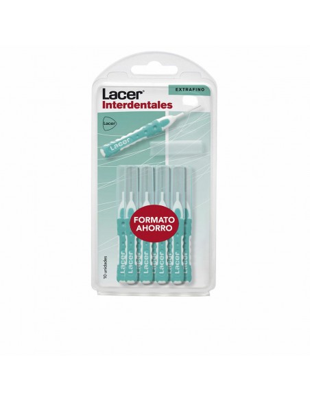 Cepillo de Dientes Interdental Lacer (10 uds) Recto Extrafinos