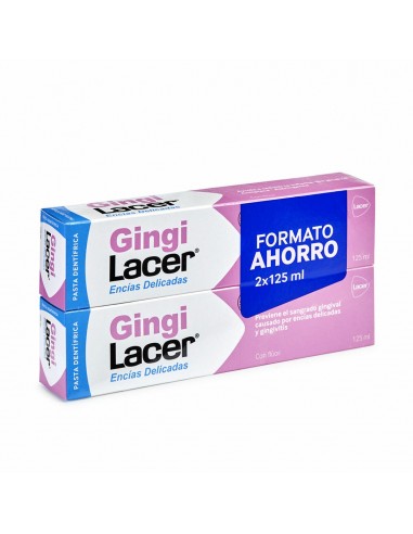 Tandpasta Gevoelig Tandvlees Lacer Gingi 2 x 125 ml (2 Onderdelen)