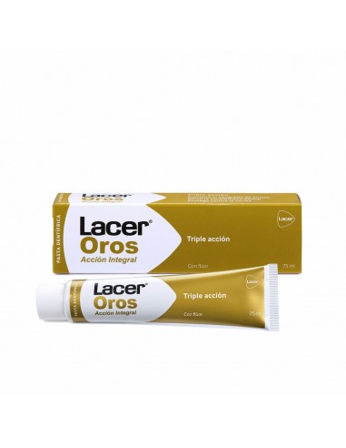 Tandpasta met drievoudige werking Lacer Oro   (75 ml)