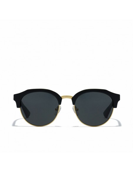 Gafas de Sol Unisex Hawkers Classic Rounted Negro Dorado Polarizadas (