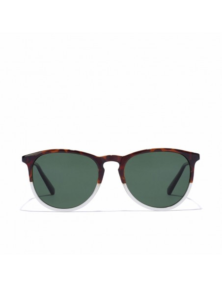 Unisex-Sonnenbrille Hawkers Ollie Weiß grün Havana Polarisiert (Ø 49 m