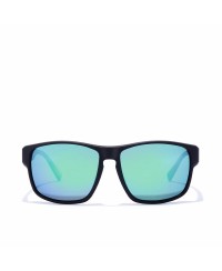 Gafas de Sol Unisex Hawkers Faster Raw Negro Verde Esmeralda Polarizad