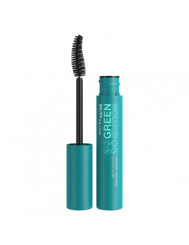 Máscara de Pestañas Efecto Volumen Maybelline Green Edition Negro (9,5