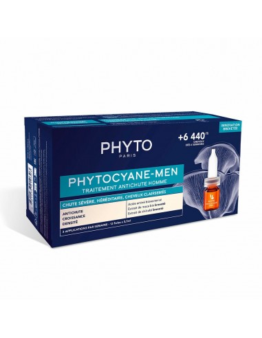 Anti-Haarverlies Ampullen Phyto Paris Phytocyane Men 12 x 3,5 ml