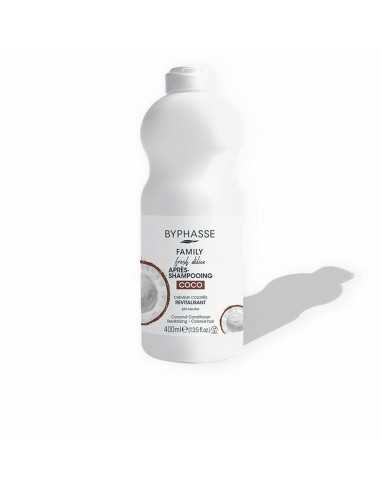 Après-shampoing revitalisant Byphasse Family Fresh Delice Coco cheveux colorés (400 ml)