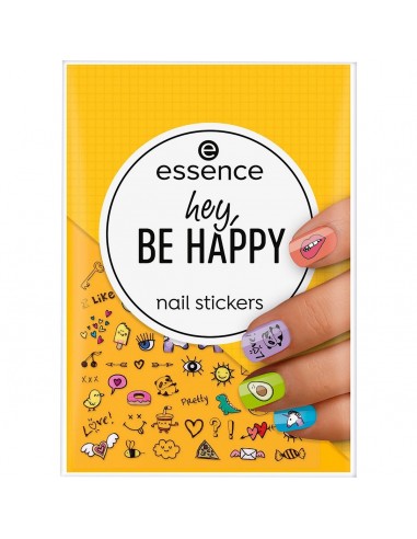 Autocollants pour ongle Essence Be Happy Multicouleur 54 Unités