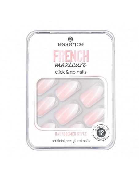 Unghie Finte Essence Click & Go Nails 02-babyboomer style Gel per mani