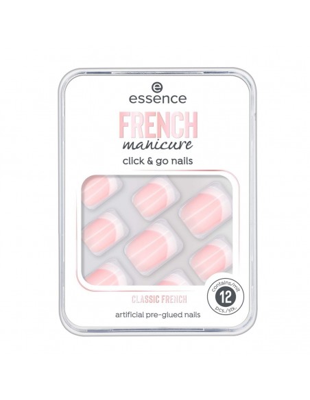 Uñas Postizas Essence Click & Go Nails 01-classic french Manicura fran