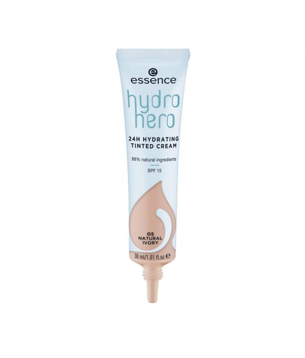 Crème Hydratante avec Couleur Essence Hydro Hero 05-natural ivory SPF 15 (30 ml)