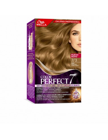 Permanente Kleur Wella Color Perfect 7 Nº 7/3 Grijs Haar Hazelnoot Blo