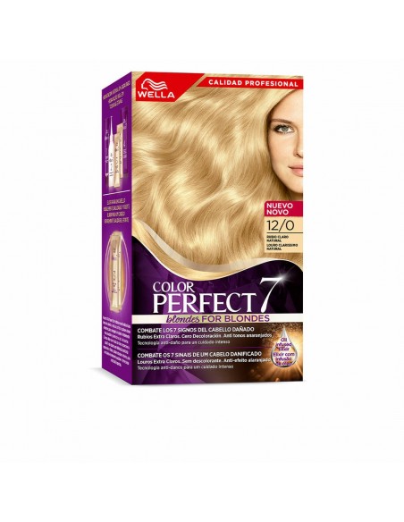 Permanent Dye Wella Color Perfect 7 Nº 12/0 Grey Hair Light Blonde 60 