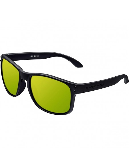 Lunettes de soleil Unisexe Northweek Bold Noir Vert Citron (Ø 45 mm)