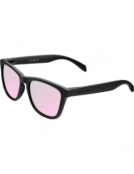 Lunettes de soleil Unisexe Northweek Regular Pipe Noir Rose (Ø 47 mm)