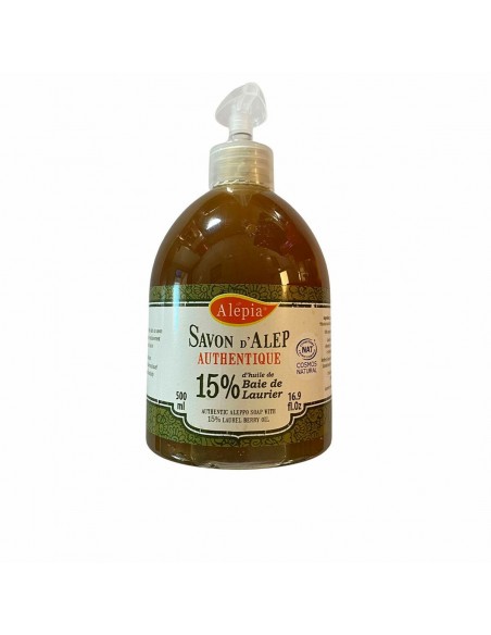 Savon liquide Alepia Savon D´Alep Authentique Doseur huile de baie de laurier (500 ml)