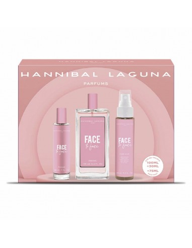 Set de Parfum Femme Hannibal Laguna Face To Face 3 Pièces