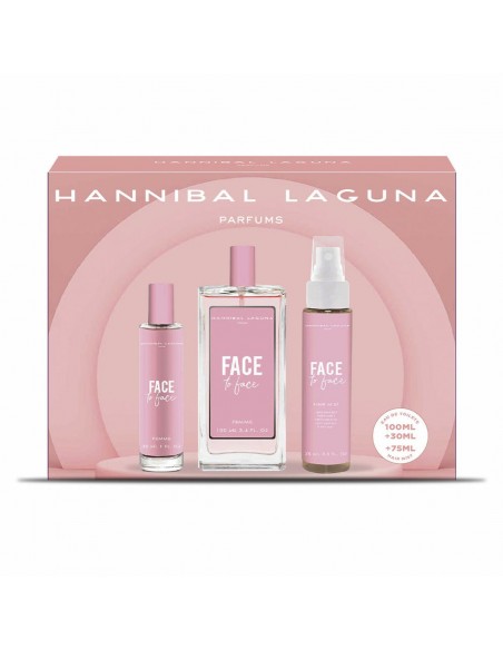 Parfumset voor Dames Hannibal Laguna Face To Face 3 Onderdelen