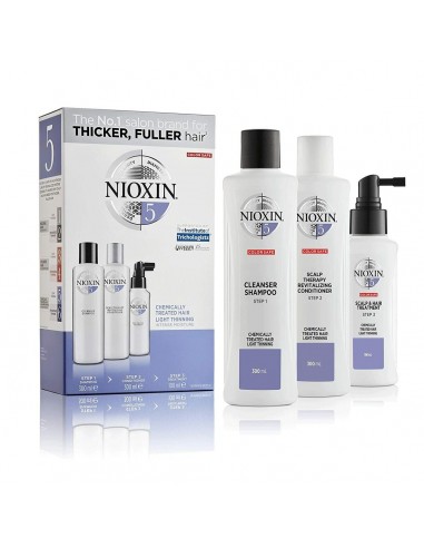 Set de Peluquería Nioxin System 5 Tratamiento Anticaída 3 Piezas