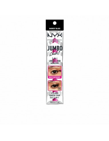 Aplicador para Pestañas Postizas NYX Jumbo black Eyeliner 2 en 1 (8 g)