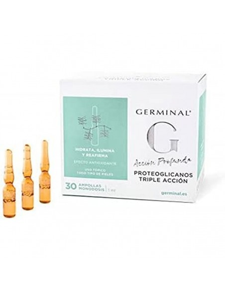 Soin anti-âge pour le visage et le cou Germinal Acción Profunda Proteoglicanos 30 x 1 ml