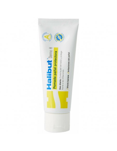 Crema Protettiva per Cambio Pannolino Halibut Dermo H 2 x 45 g Pomata