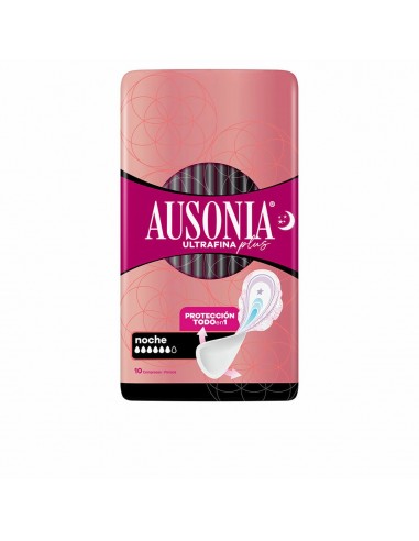 Night Sanitary Pads with Wings Ausonia Plus Ultrafine 10Units